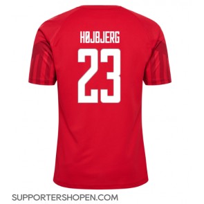 Danmark Pierre-Emile Hojbjerg #23 Hemma Matchtröja VM 2022 Kortärmad